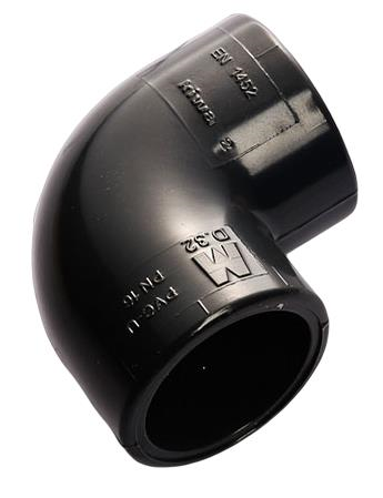 Böj till stuprör 32 mm ø