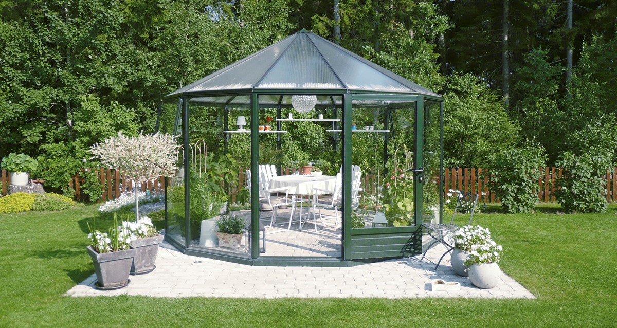 Rondo växthus 12.6 m²