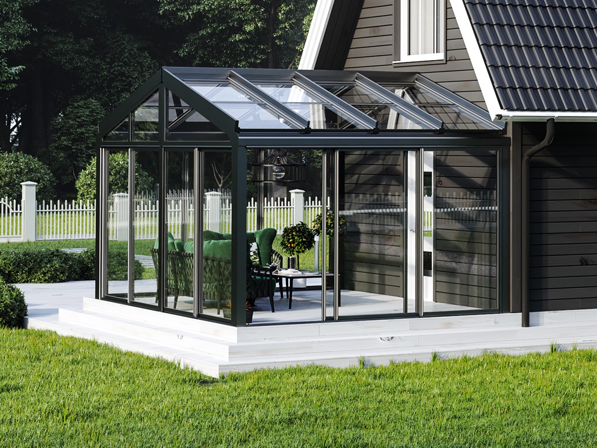Uterum Aluminium Sadeltak – Oisolerad 14.9 m²