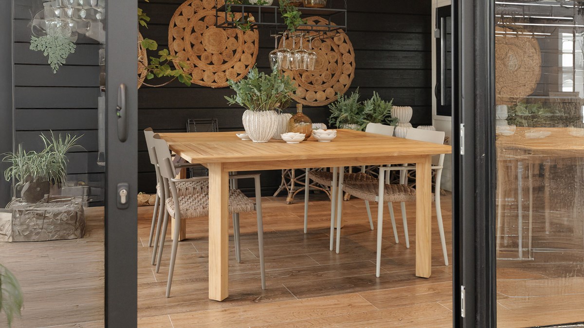 Evergreen matbord , fyrkantigt