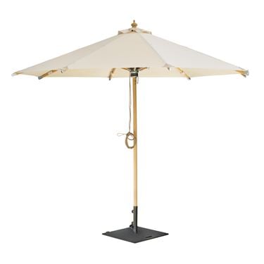 Frilagd produktbild på träparasollet Owl i färgen beige