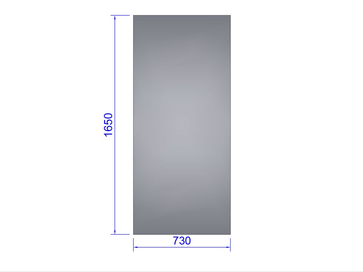 Glas till tak och sida, härdat 4 mm (Euro-Serre)