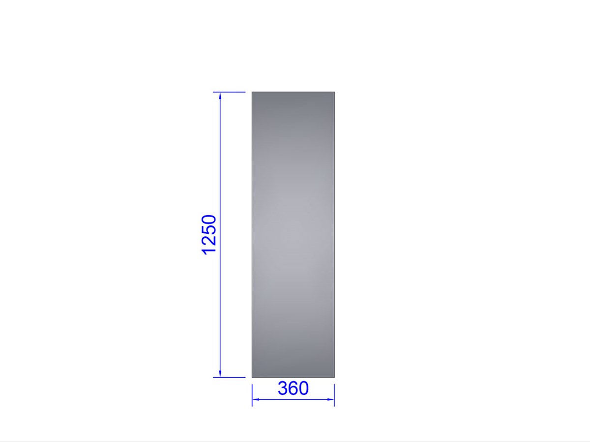 Sidoglas Gothic 83 cm mur