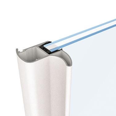 Greppvänliga integrerade handtag, som går hela vägen uppifrån och ned.