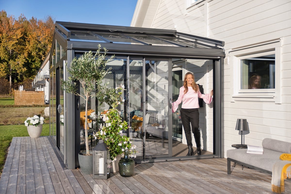 Aluminium Sadeltak Vinter 12.2 m²