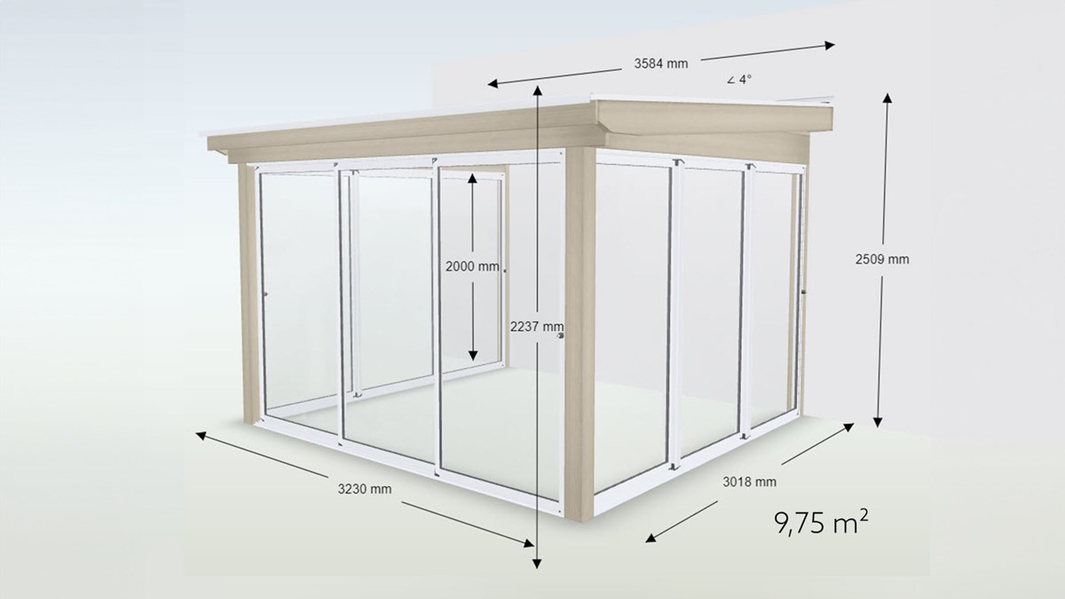 Uterum Pulpet Basic Glas 9.75 m²