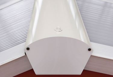 Vit taknock för uterum