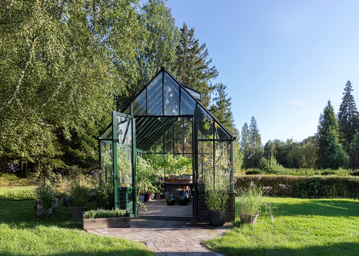 Rustiq Victorian på mur växthus 14.2 m²