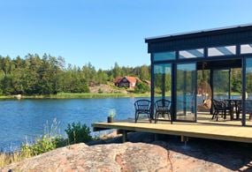 Med fristående uterum på 15 m² får du stora möjligheter att inreda efter olika funktioner.