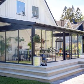 Glaspartier till uterum vår-höst WG 50 antracitgrå