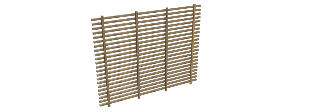 Ribbvägg till Pergola Modern