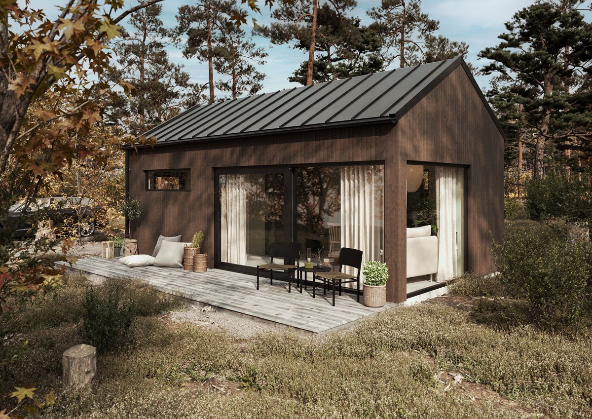 Attefallshus Sadeltak 25 m²