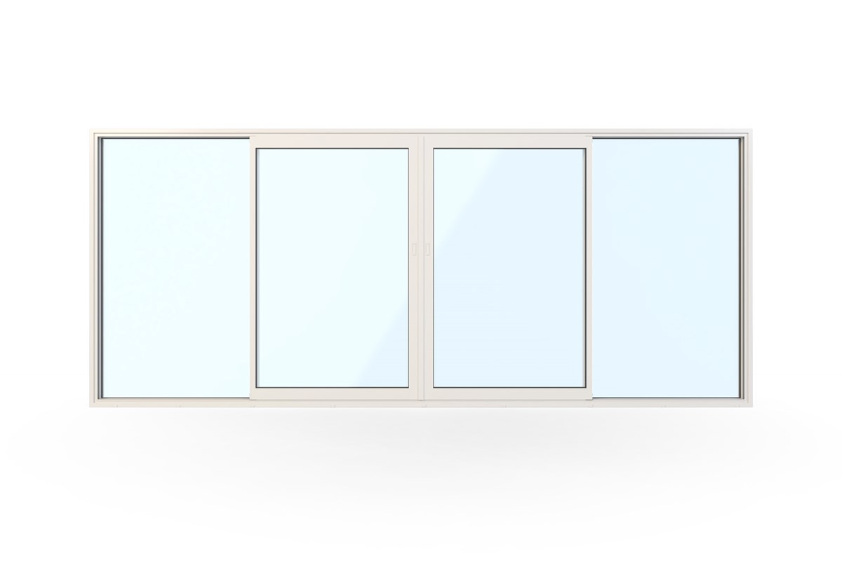WG 100 Slimline 4-del Fasadparti